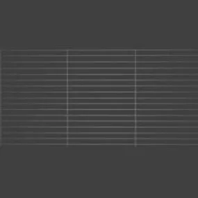 Metal Grid Fence V1 3d model