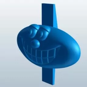 Grinning Face With Teeth 3d model