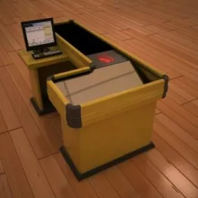Cash Checkout 3d model