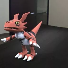 Guilmon Pokemon Character 3d model