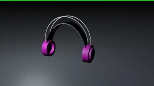 Headset Cartoon 3d model Headset Cartoon 3d model