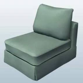 Simple Single Sofa Chair 3d model