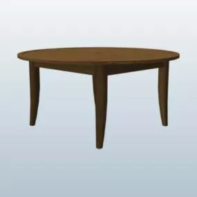 Round Coffee Table V2 3d model