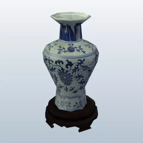 Vase Lemon Tree 3d model