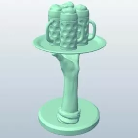Hand Holding Tray Printable 3d model