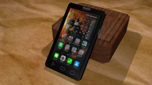 Hand Phone 3d model Hand Phone 3d model