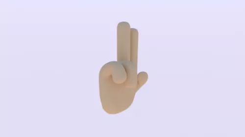 Human Hand Rigged 3d model Human Hand Rigged 3d model