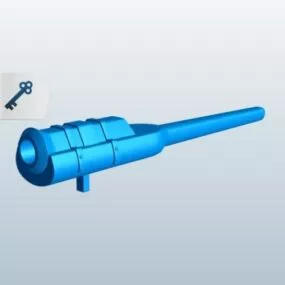 Hand Cannon Weapon 3d model
