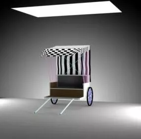 Handcart Vehicle 3d model