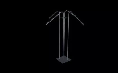 Cloth Hanger Foldable 3d model