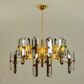Hanging Light Chandelier 3d model