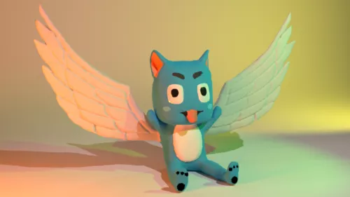 Bomb Angry Bird Character 3d model
