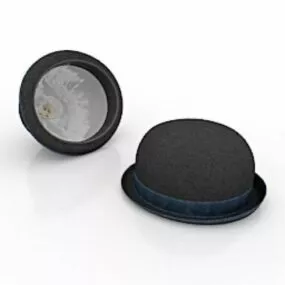 Vintage Men Hat 3d model