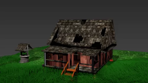 Building House European Style 3d model