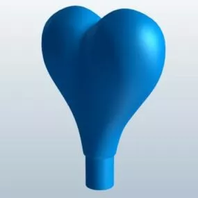 Hear Balloon 3d model