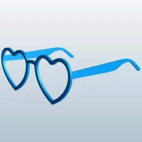 Heart Shaped Glasses 3d model