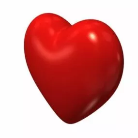 Cartoon Heart V1 3d model