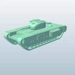 Heavy Armor British Tank 3d model