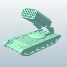 Russian Heavy Rocket Launcher 3d model