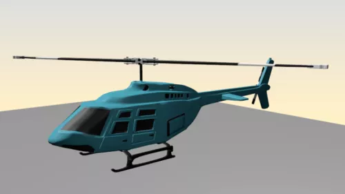 Ec130 Helicopter 3d model