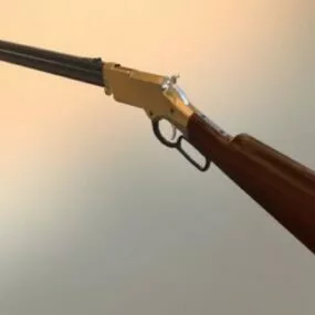 Henry Rifle Gun V1 3d model