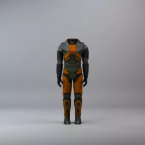 Hevsuit Armored 3d model