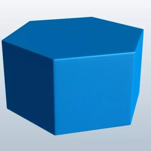 Hexagonal Prism Box 3d model Hexagonal Prism Box 3d model