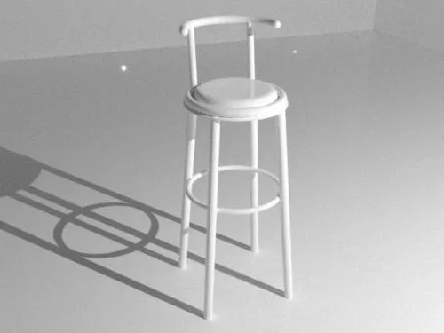High Bar Chair 3d model High Bar Chair 3d model