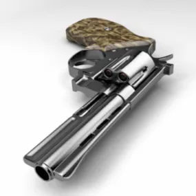 Revolver Gun Weapon V1 3d model