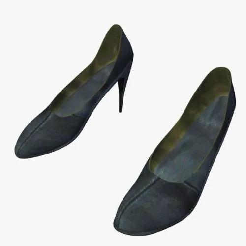 The Shoe On Table 3d model