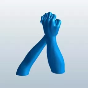 Holding Hands Sculpt 3d model
