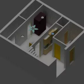 Home Design Interior Simple 3d model