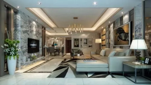Home Living Room With Sofa Tables Chairs 3d model Home Living Room With Sofa Tables Chairs 3d model