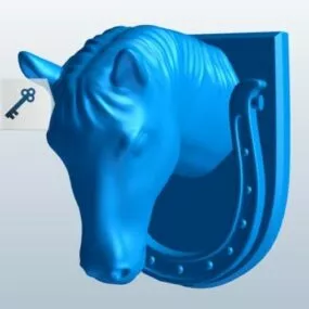 Horse Shaped Door Knocker 3d model