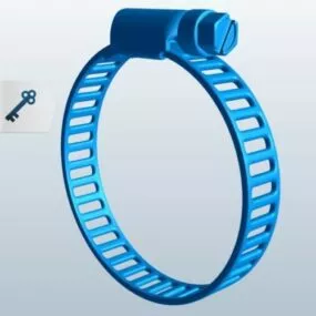 Iron Hose Clamp 3d model