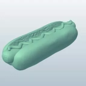 Hot Dog Lowpoly 3d model