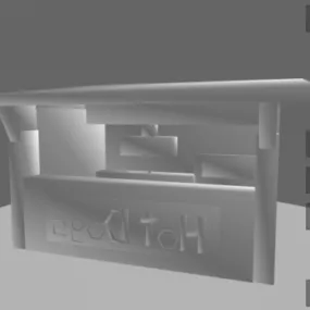 Hotdog Stand Lowpoly 3d model