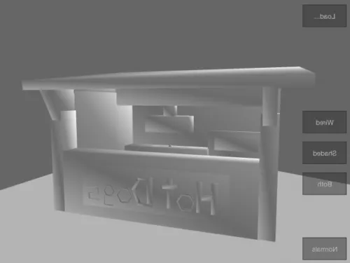 Hotdog Stand Lowpoly 3d model Hotdog Stand Lowpoly 3d model