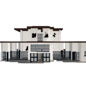 Neoclassic Villa Building 3d model