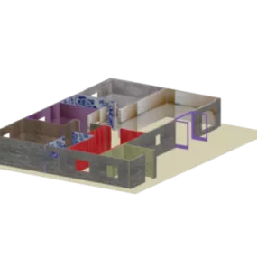 House Ground Plan 3d model