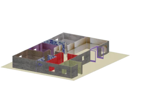 Victorian House Architecture 3d model