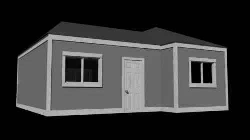 Building House European Style 3d model