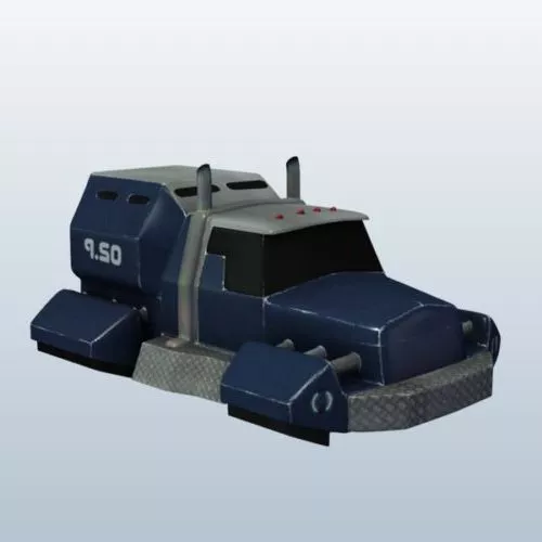 Autoloader Forklift Vehicle 3d model