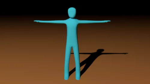 Human Stick Character 3d model Human Stick Character 3d model
