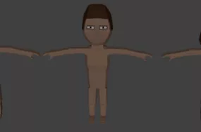 Man Cartoon Base Mesh 3d model