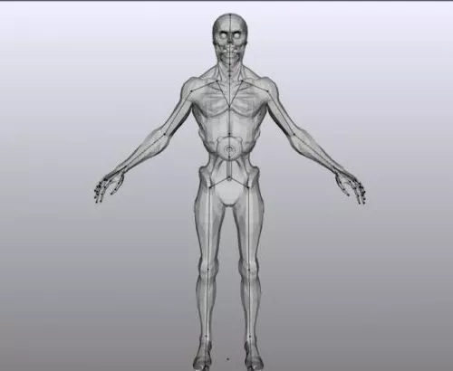 Zombie From Graveyard Scene 3d model
