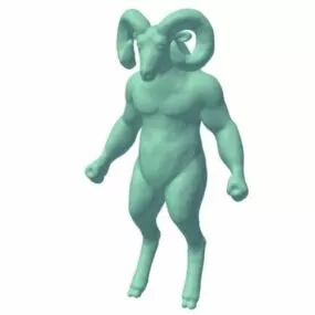 Hybrid Goat Creature Character 3d model