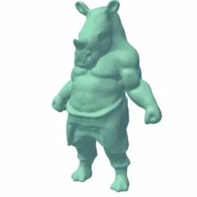 Rhino Creature Character 3d model