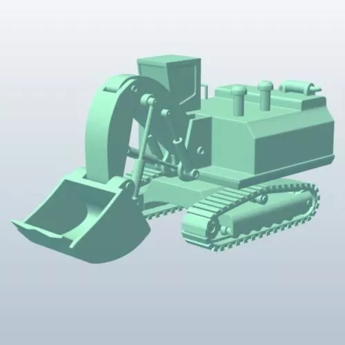 Hydraulic Mining Shovel 3d model Hydraulic Mining Shovel 3d model