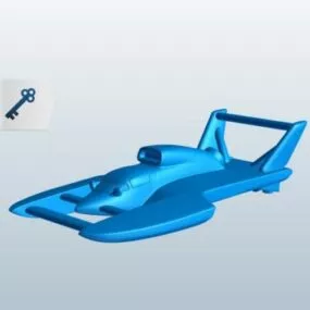 Hydroplane Speed Car Vehicle 3d model
